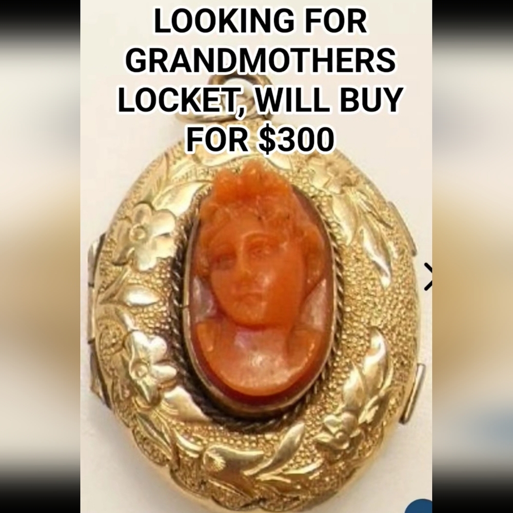 HELP FIND GRANDMOTHERS VINTAGE CAMEO WILL BUY FOR $300